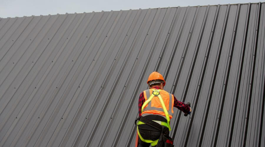 Professional metal roof installation services in Lapaz, IN